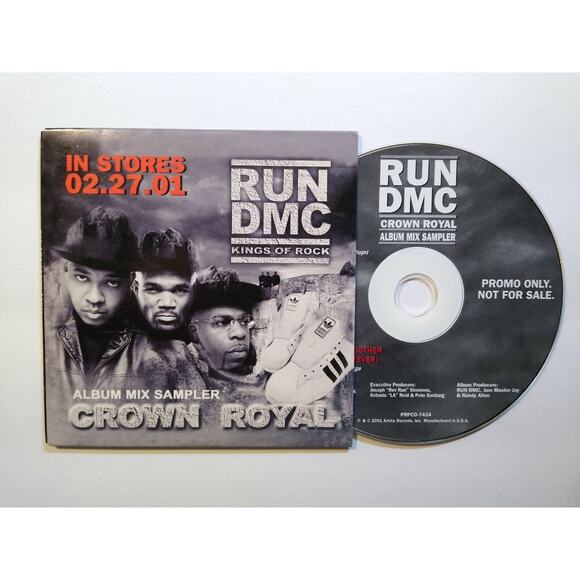 Run DMC Crown Royal Album Mix Sampler Promo CD 2001 Hip Hop Snippets Of Album - Picture 1 of 6